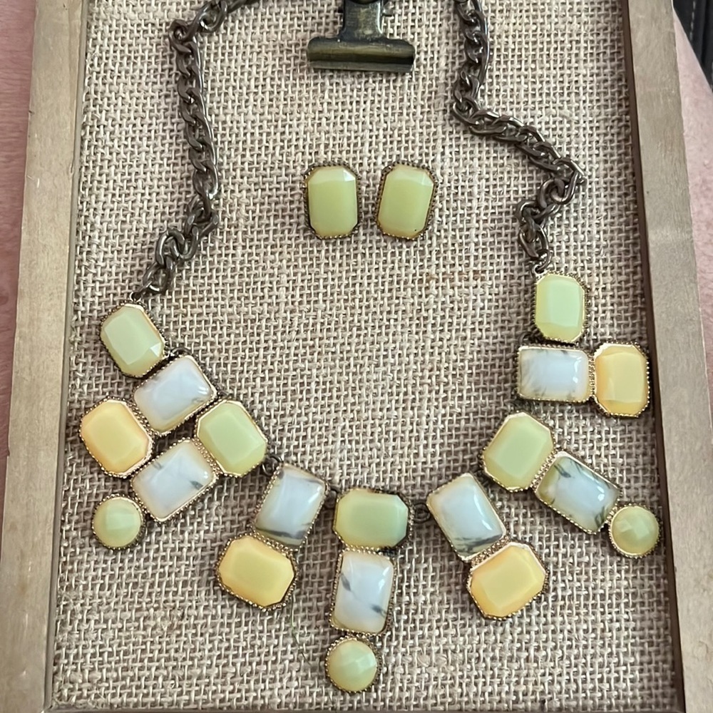 Vintage necklace and earrings